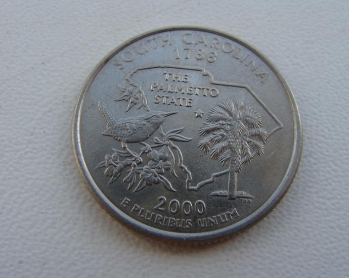 25 центов США   Южная Каролина